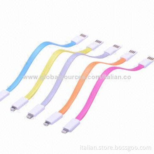 2014 New Magnet Magnetic Flat USB Data Charger Cable Cords for iPhone 5/5C/5S, iOS7